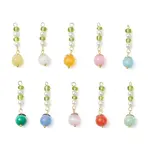 10Pcs 10 Colors Cat Eye Pendants