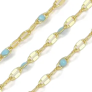 Rack Plating Brass Dapped Chains