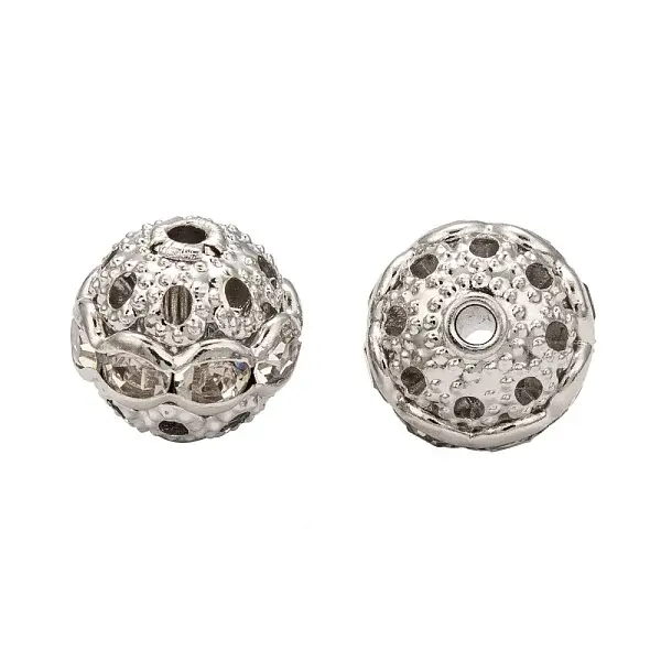 Brass Rhinestone Beads