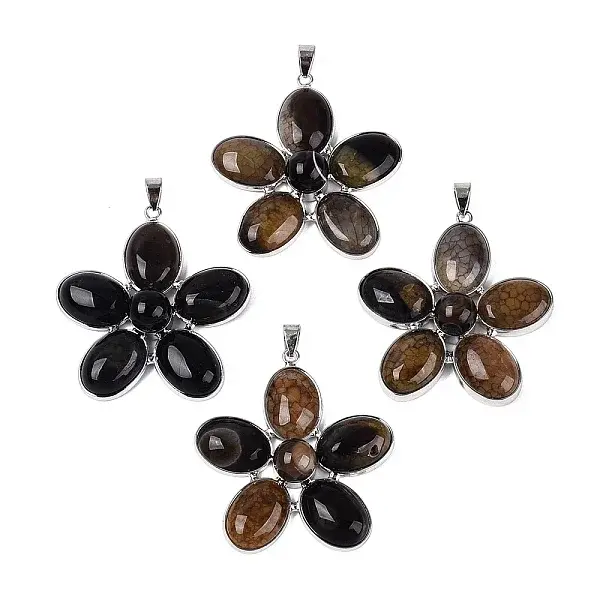 Natural Agate Big Pendants