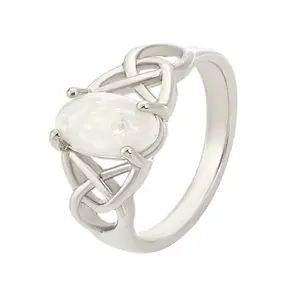 2Pcs Oval Resin Finger Rings