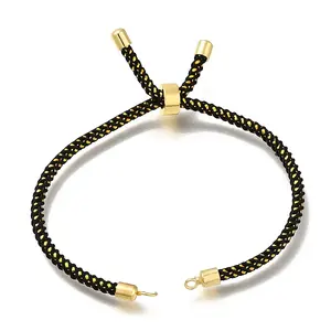Braided Cotton Cord Slider Bracelet Making