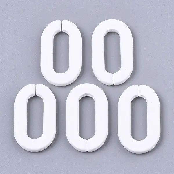 Opaque Spray Painted Acrylic Linking Rings