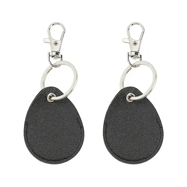 6 Sets Access Card Holder Polyestercotton Keychain