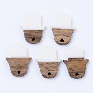 Resin & Walnut Wood Pendants