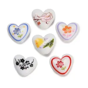 Printed Opaque Acrylic Beads