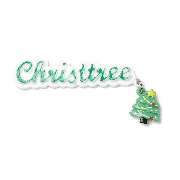 Christmas Theme Opaque Resin Cabochons