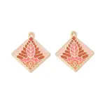 Rack Plating Alloy Enamel Pendants