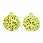 Spray Painted Alloy Pendants