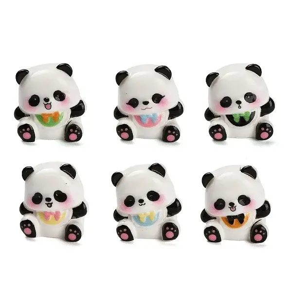 Opaque Resin Panda Display Decorations