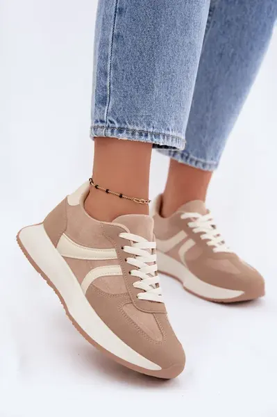 Dámské tenisky na platformě Beige Laurelia