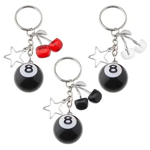 3Pcs 3 Colors Alloy Keychain