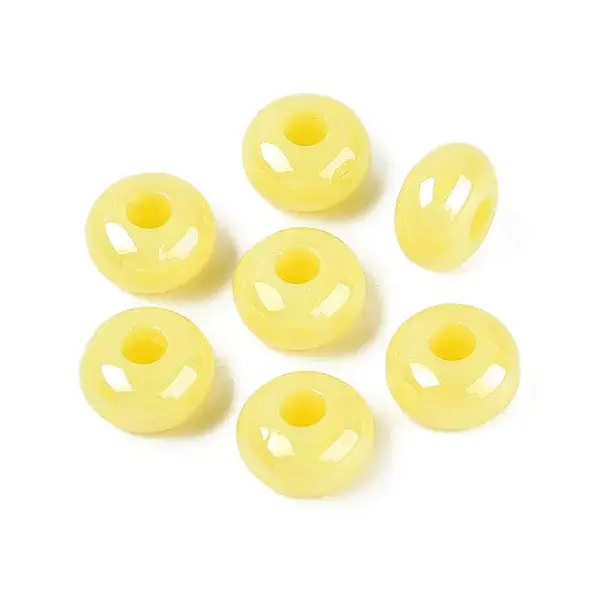 Opaque Acrylic European Beads