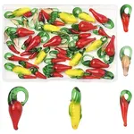 50Pcs 5 Styles Handmade Lampwork Pendants