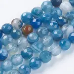 Natural Stripe Agate Beads Strands
