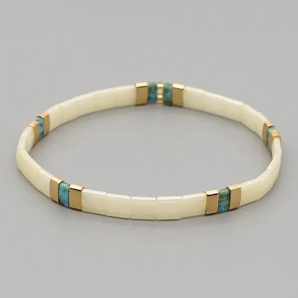 Bohemian Glass Seed Beaded Stretch Bracelets