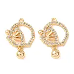 Brass Micro Pave Cubic Zirconia Pendants