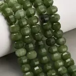 Dyed Natural White Jade Beads Strands