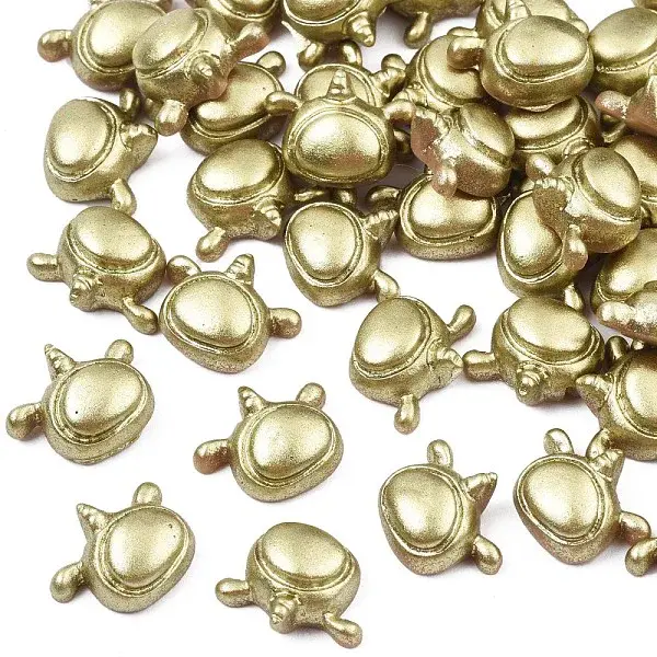 Spray Painted Opaque Resin Cabochons