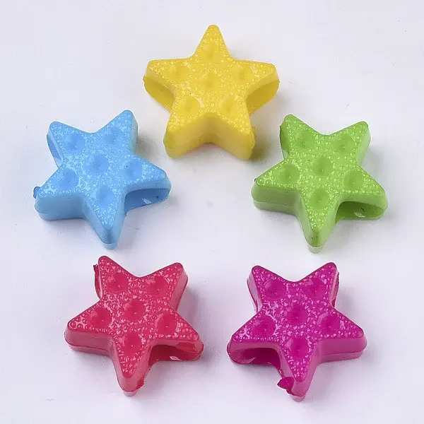 Opaque Acrylic Beads Rhinestone Settings