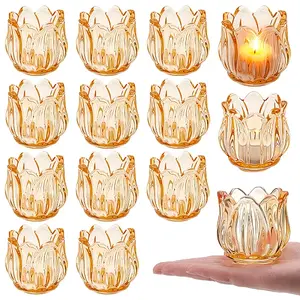 26Pcs Glass Candle Cups