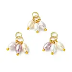Electroplated Shell Pearl Pendants