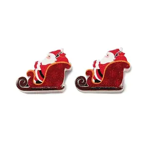 Christmas Theme Schima Wood Beads