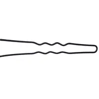 Vlnitá vlásenka Duko 652B - 6,5 cm, černá - 20 ks