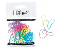 Gumičky do vlasů Eurostil Professional TPU Hair Elastics For Hairstyles - barevné, 50 ks (06808)