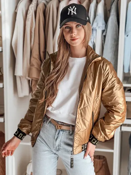 Dámská bomberka GLAMCIX béžová
