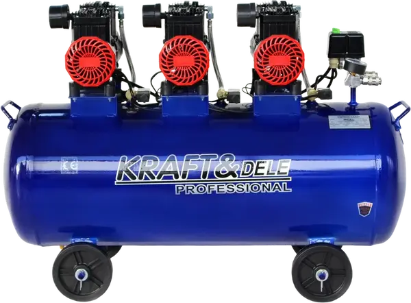 KRAFT&DELE Bezolejový kompresor 100 l, 6000 W, 660 l/min KD4094