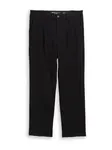 TOM TAILOR DENIM Plisované nohavice  čierna
