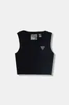 Guess Crop top detská z viskózy