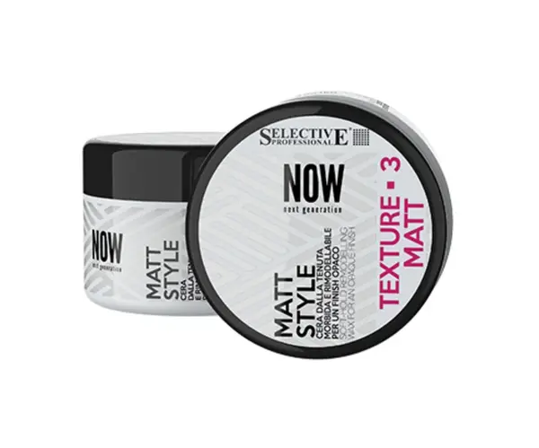 Matný vosk na vlasy Selective Professional Now Matt Style - 100 ml + dárek zdarma