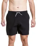 Meatfly pánské plavky Keith Boardshorts 17" Black / White | Černá | Velikost S