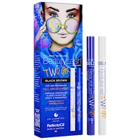 Barvicí pero na obočí RefectoCil BeautyLash Two Go Black Brown - černo hnědá + dárek zdarma