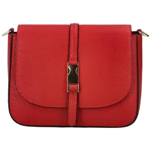 Dámská kožená crossbody kabelka červená - ItalY Neul