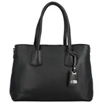 Dámská kožená kabelka přes rameno černá - Delami Surevy