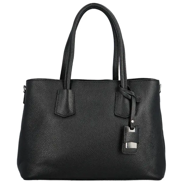 Dámská kožená kabelka přes rameno černá - Delami Surevy