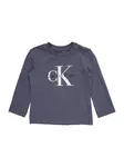 Calvin Klein Jeans Tričko  modrosivá / biela
