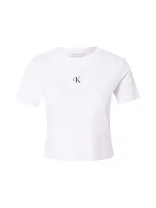 Calvin Klein Jeans Tričko  čierna / biela