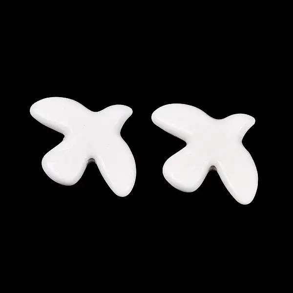 Peace Dove Shape Glazed Porcelain Beads