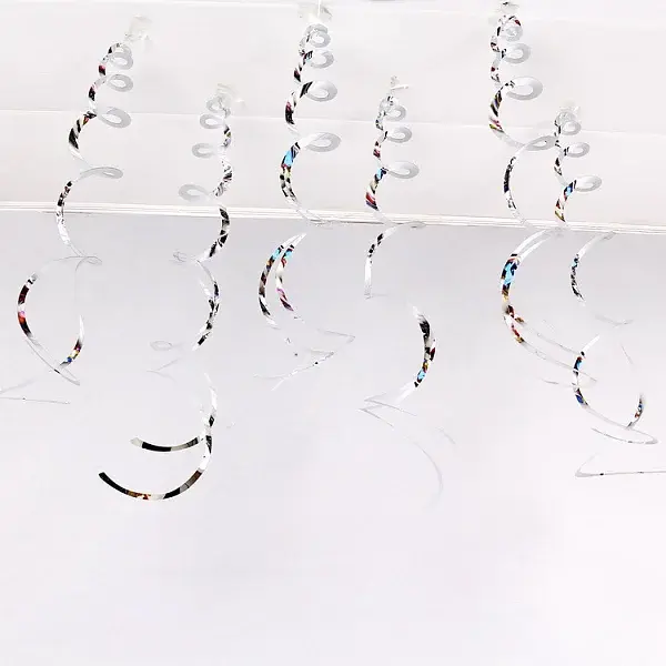 Plastic Spiral Metallic Ribbons