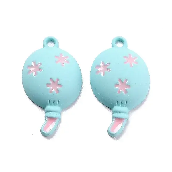 Spray Painted Alloy Enamel Pendant