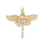 Brass Micro Pave Cubic Zirconia Pendants