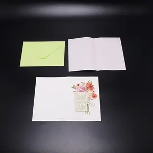 Envelope & Flower Pattern Greeting Cards Sets