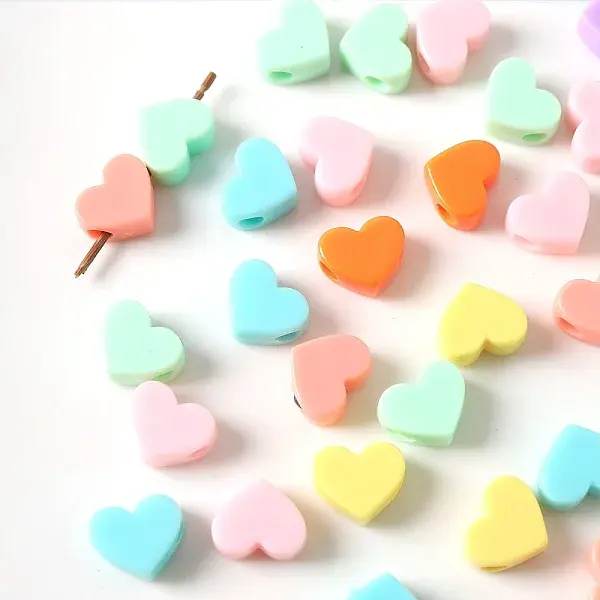 Opaque Acrylic European Beads