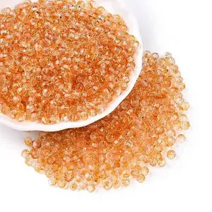 Baking Paint Electroplate Transparent Glass Seed Beads