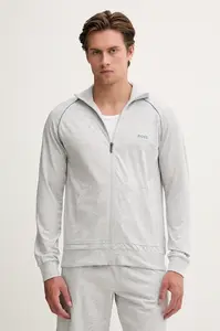 BOSS rozepínací mikina pánská bavlněná s elastanem Mix&Match Jacket Z