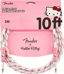 Fender Hello Kitty White/Pink Woven Cable 10'